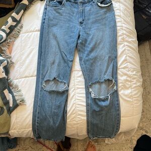 Abercrombie & Fitch Blue Straight Leg Denim Jeans